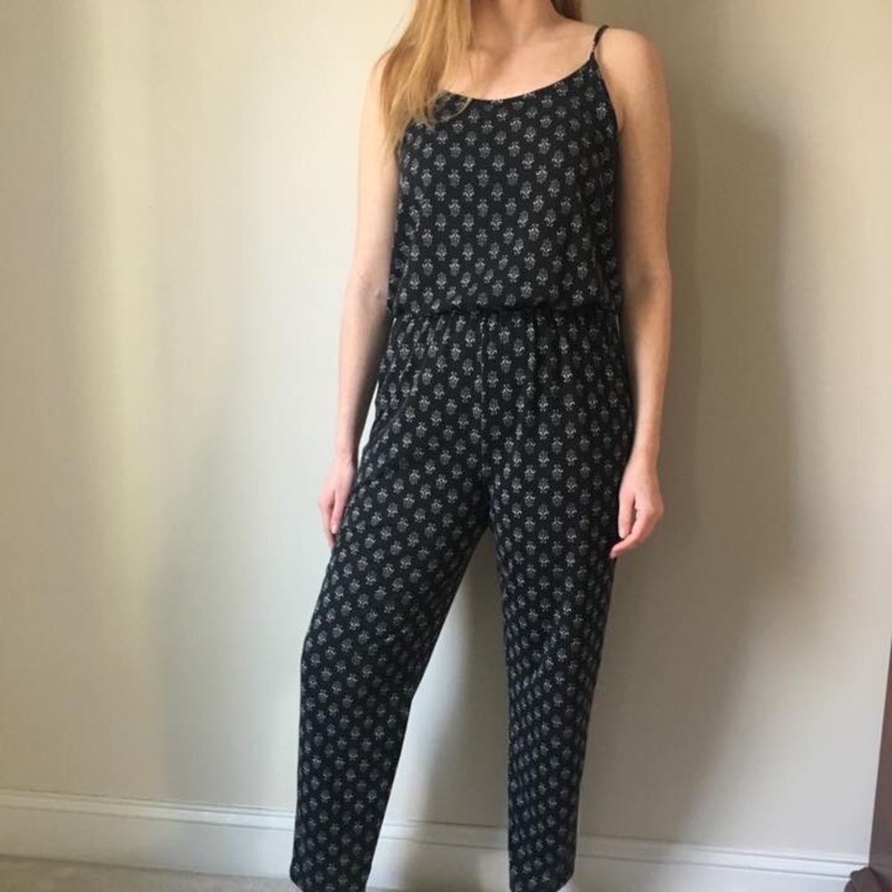 Spaghetti strapped jumpsuit